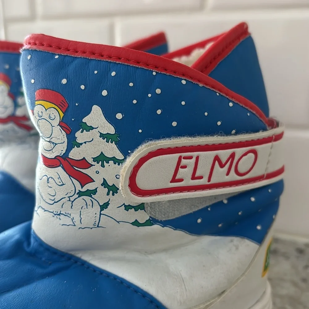 Vintage Sesame Street Elmo toddler boots